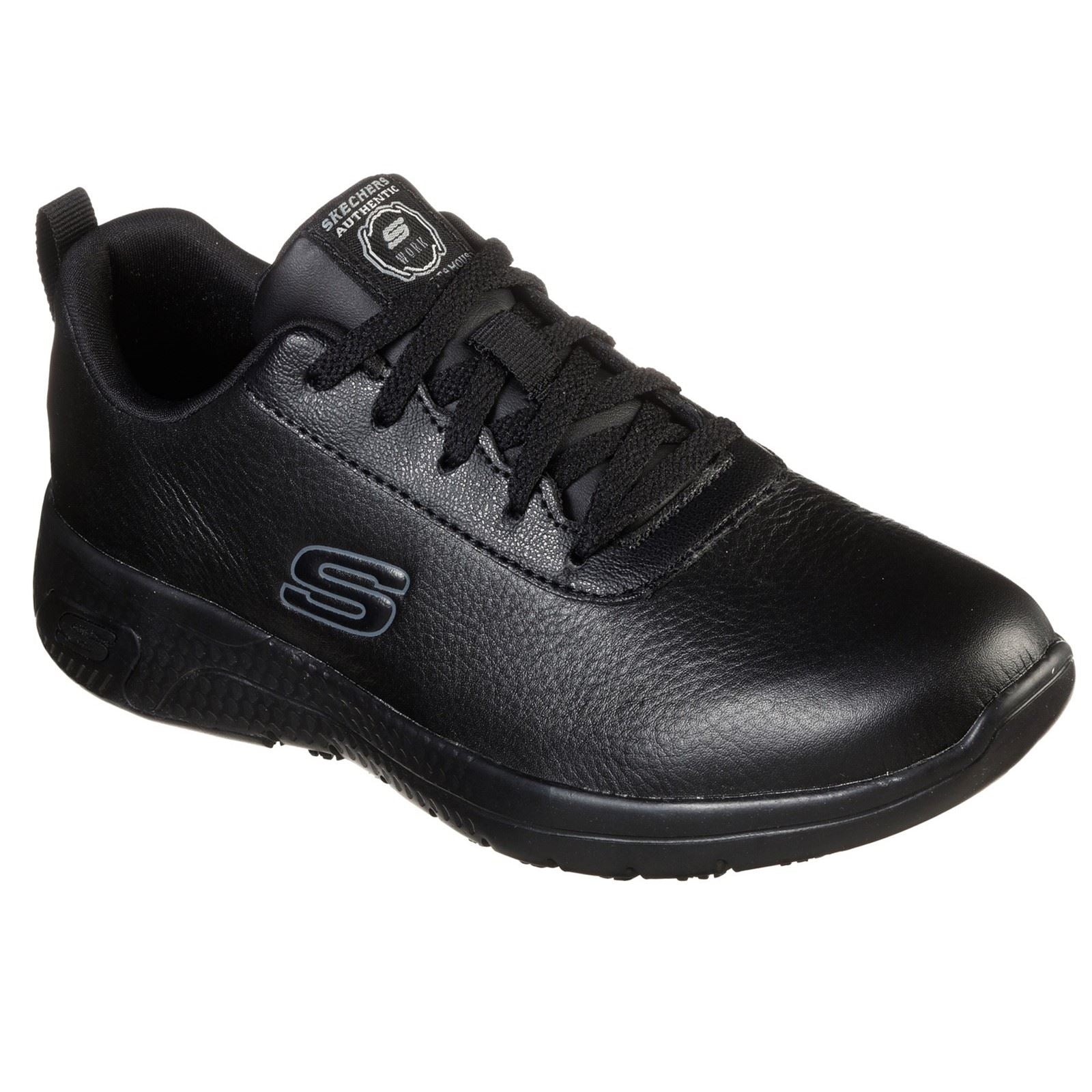 Skechers Workwear Marsing Gmina Leather Women's Black Safety Sneakers