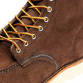Red Wing 8836 6 Inch Moc Toe Suede Men's Chocolate Boots