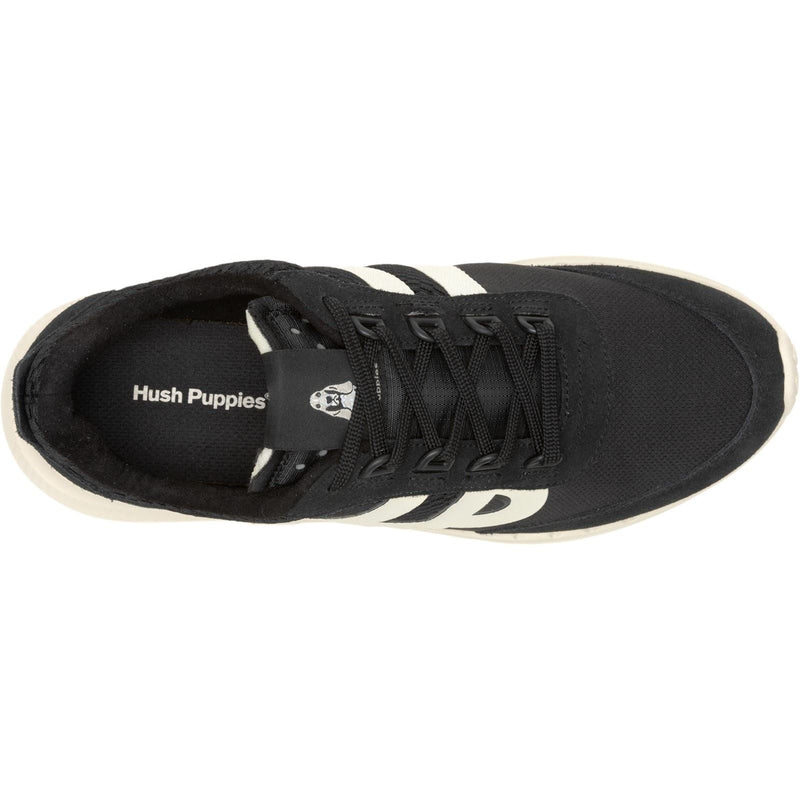 Hush Puppies Seventy8 Retro Runner Suede Men's Black Sneakers