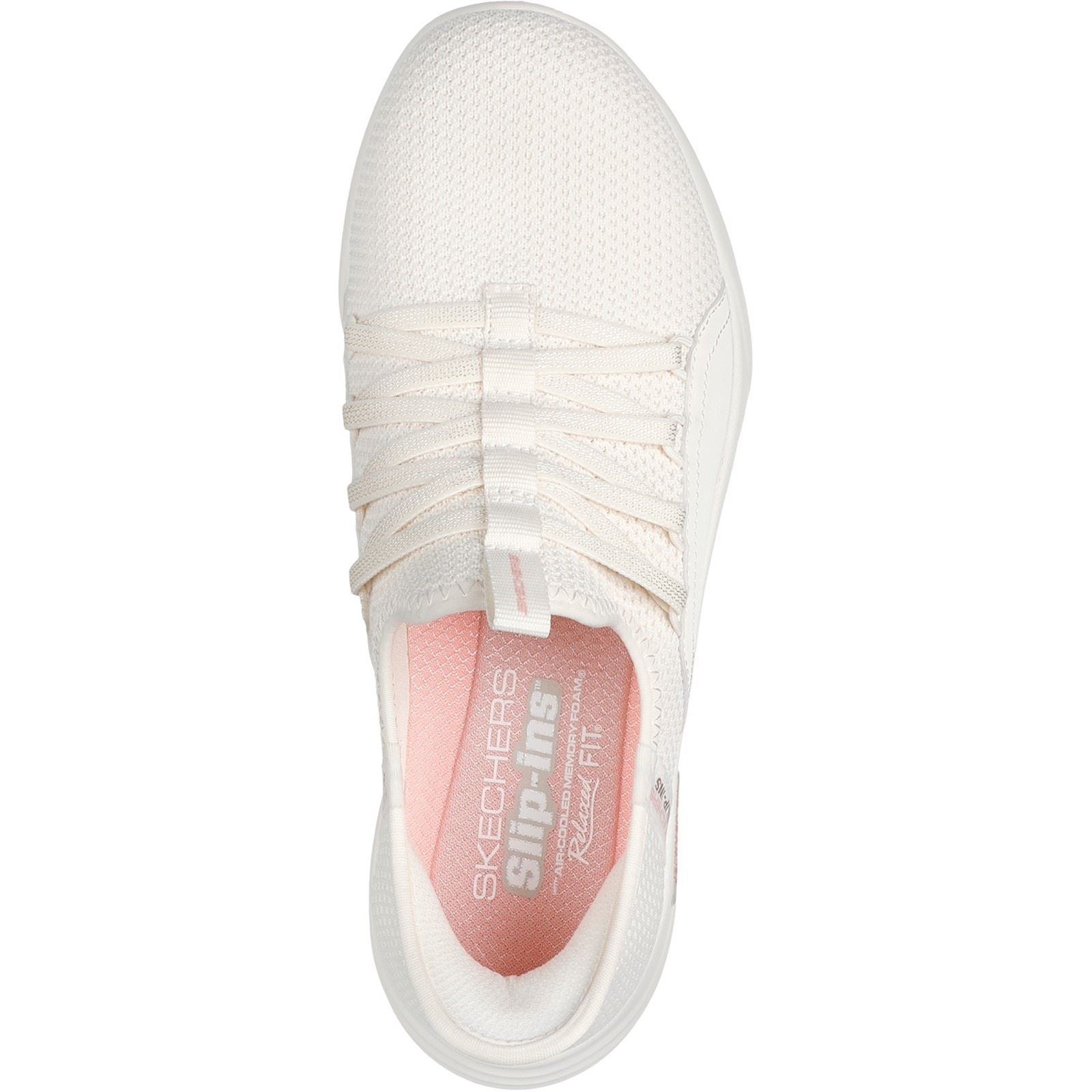 Skechers Relaxed Fit Sport - Ballet Chic Textile Women's Off White Sneakers