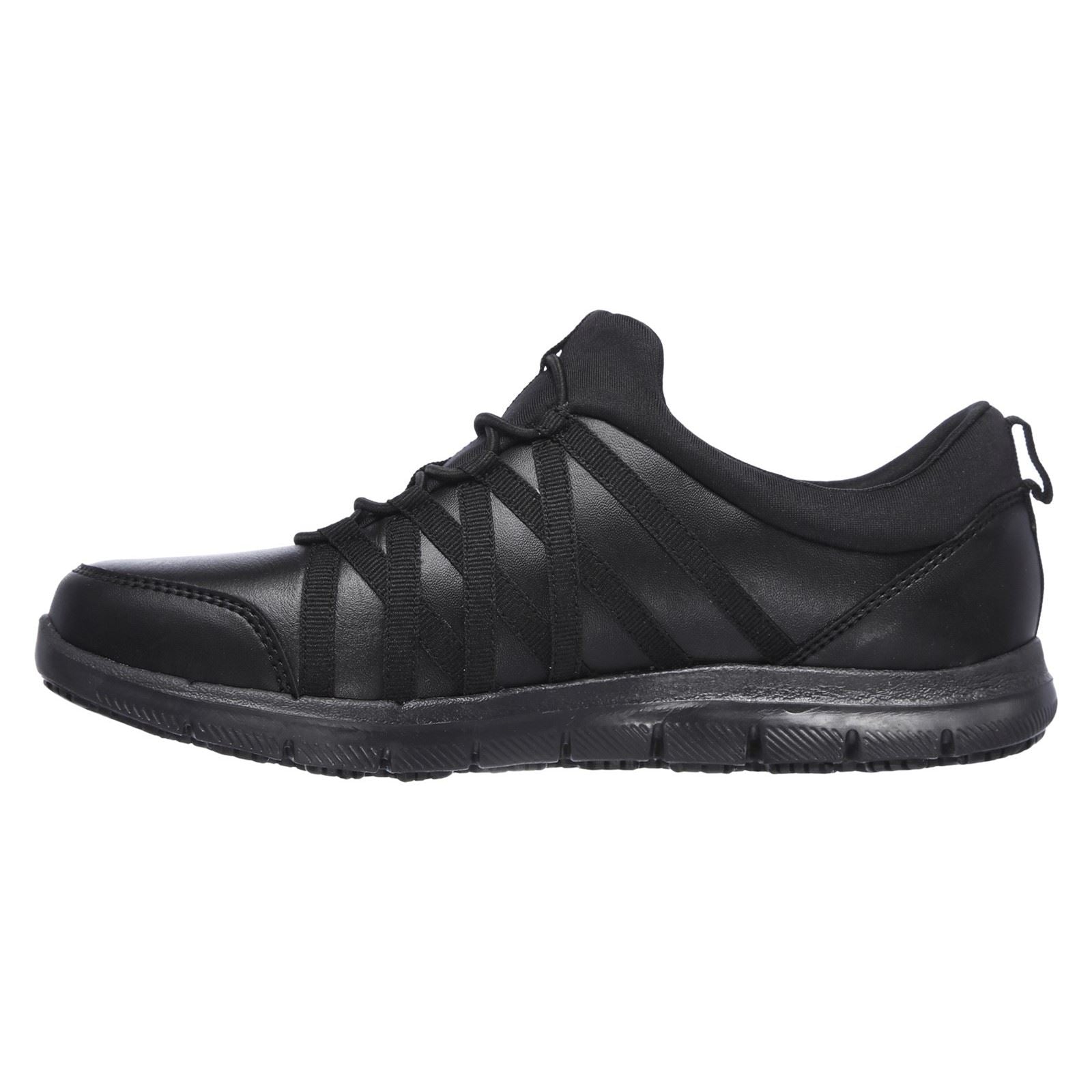 Skechers Workwear Ghenter Dagsby Leather Women's Black Sneakers