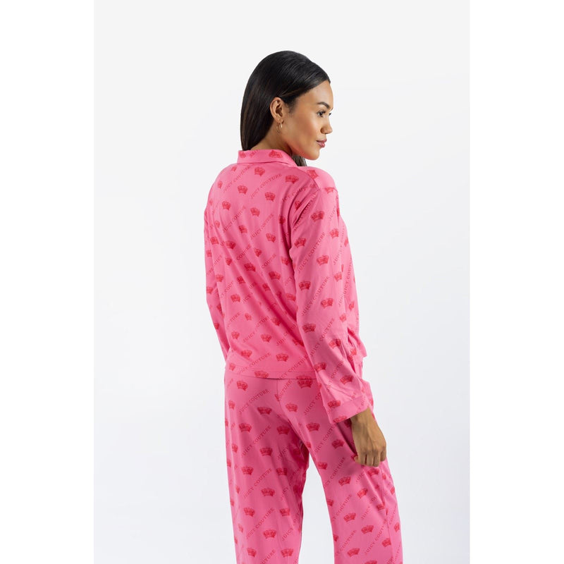 Juicy Couture Estelle & Nolan Polyester Women's Pink Loungewear Set