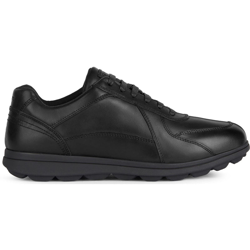 Geox U SPHERICA EC12 Leather Bovine Full Grain Men's Black Sneakers