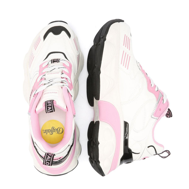 Buffalo Truck Women's White/Pink Sneakers