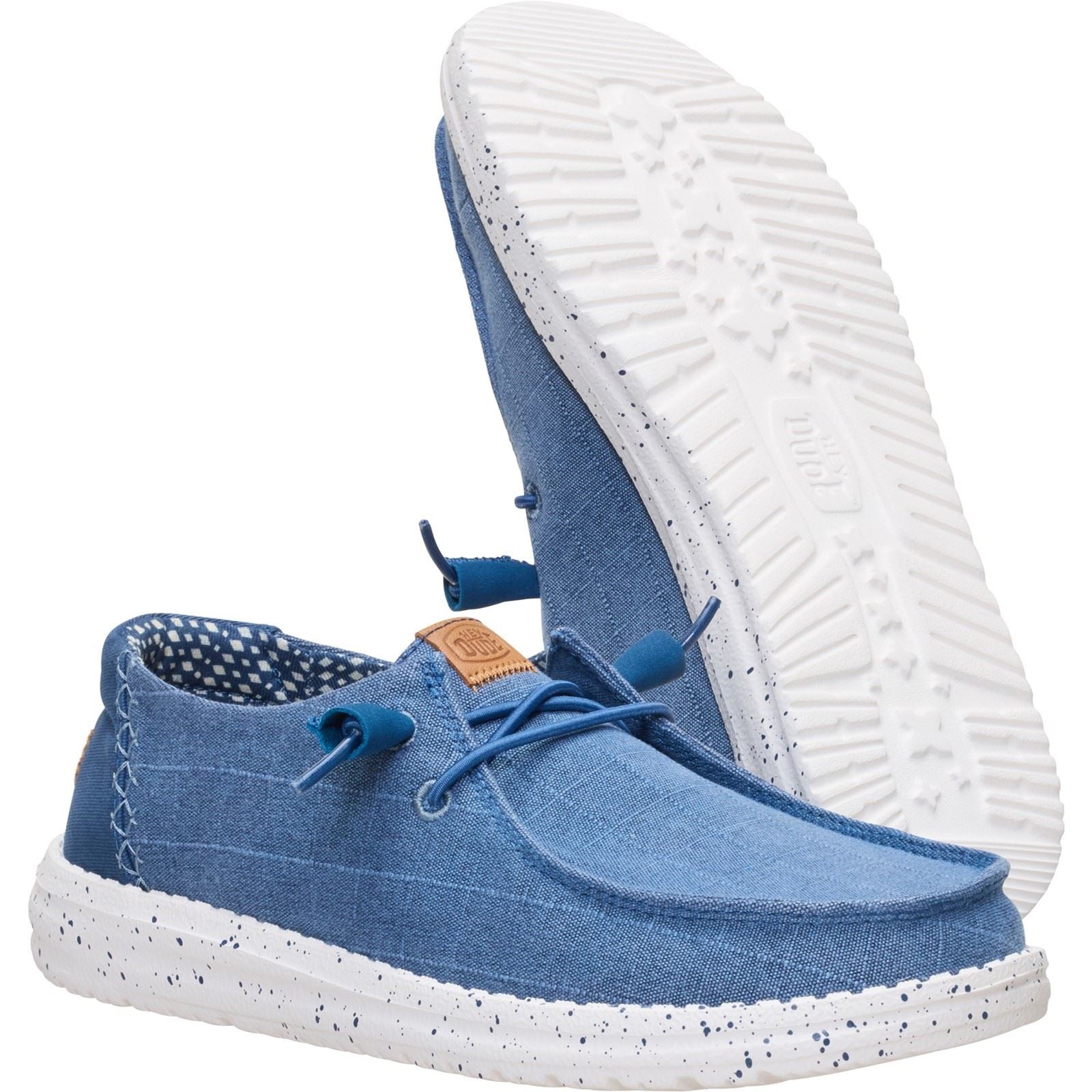 HEYDUDE Wendy Chambray Textile Women's Ensign Blue Loafers