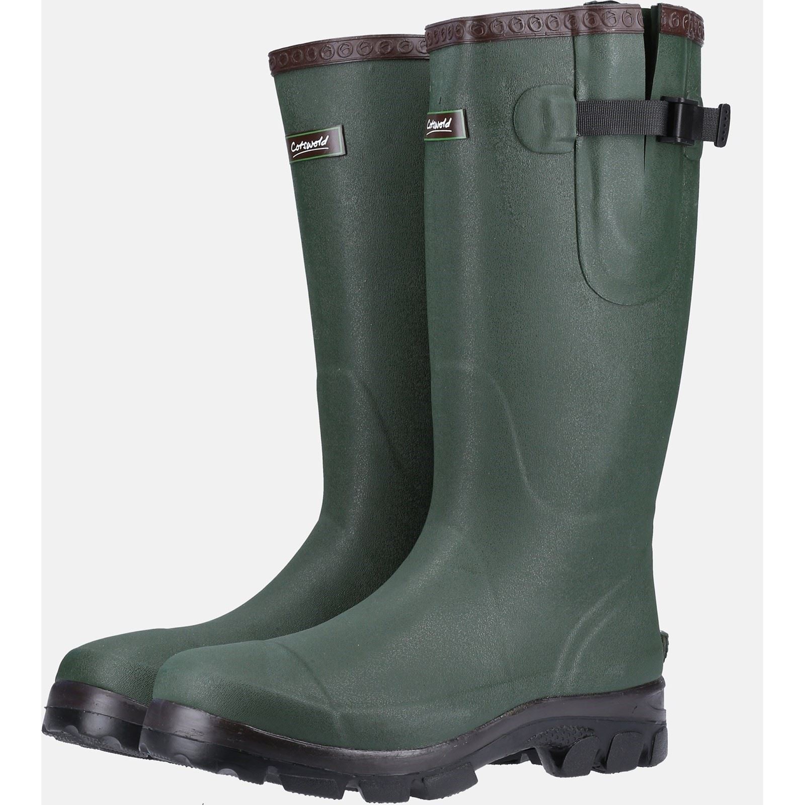 Cotswold Grange Synthetic Green Wellington Boots