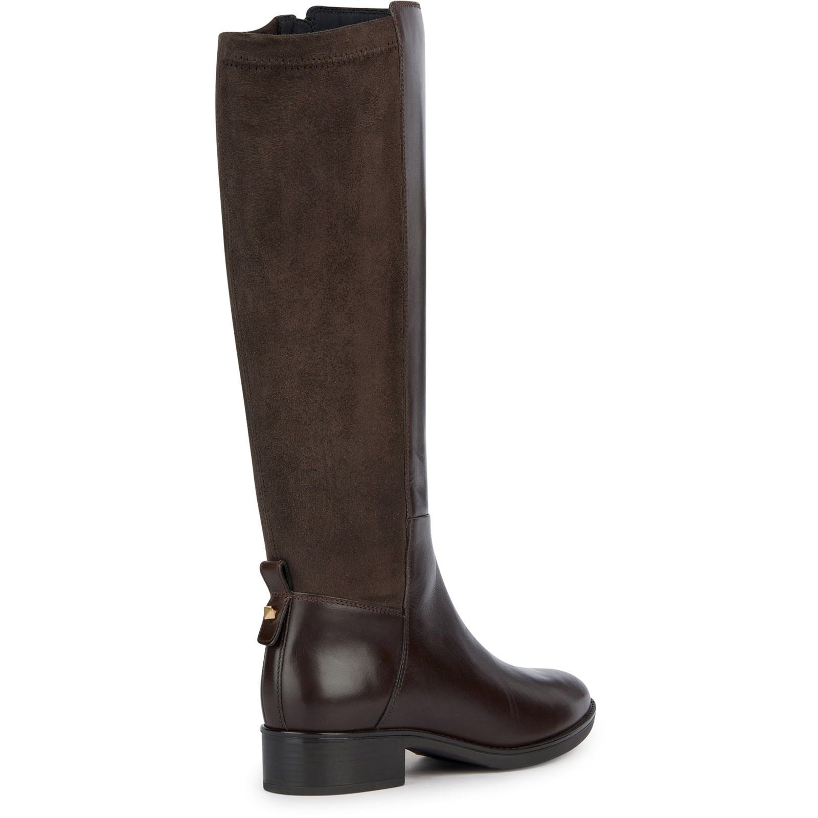 Geox D Felicity Leather Women's Coffee Boots