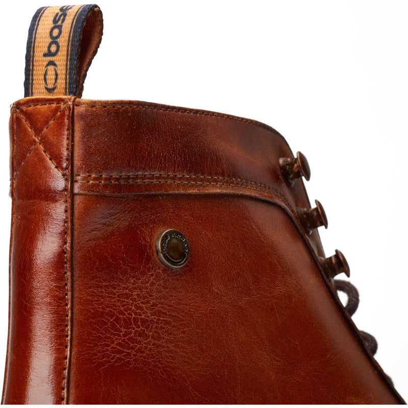 Base London Plymouth Leather Men's Burnt Tan Ankle Boots