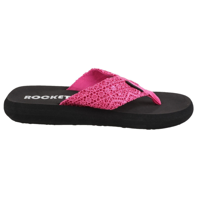 Rocket Dog Spotlight Lima Fabric Women's Pink Flip Flops