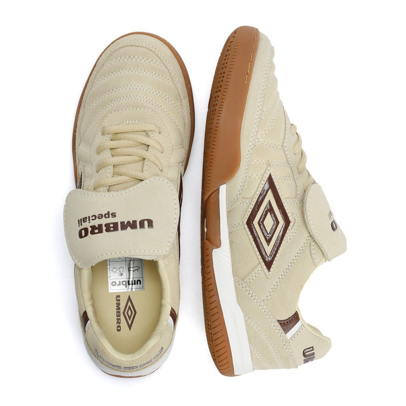 Umbro Speciali TR Suede Cream/Dark Brown/White Trainers