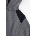 Caterpillar Essentials Synthetic Men's Grey Hooded Sweatshirt