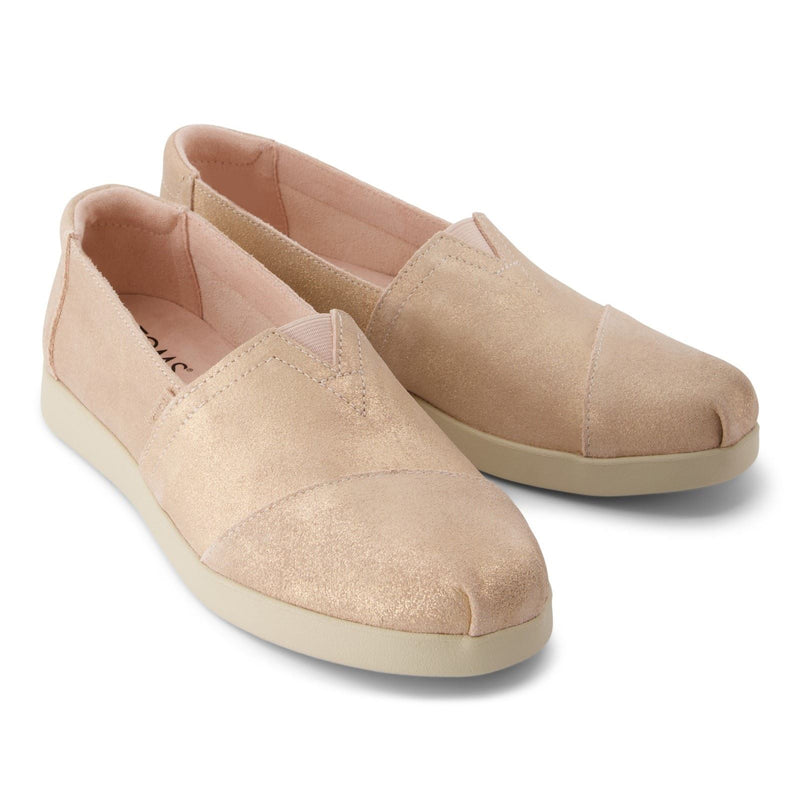 TOMS Alpargata Plus Leather Women's Pale Rose Espadrilles