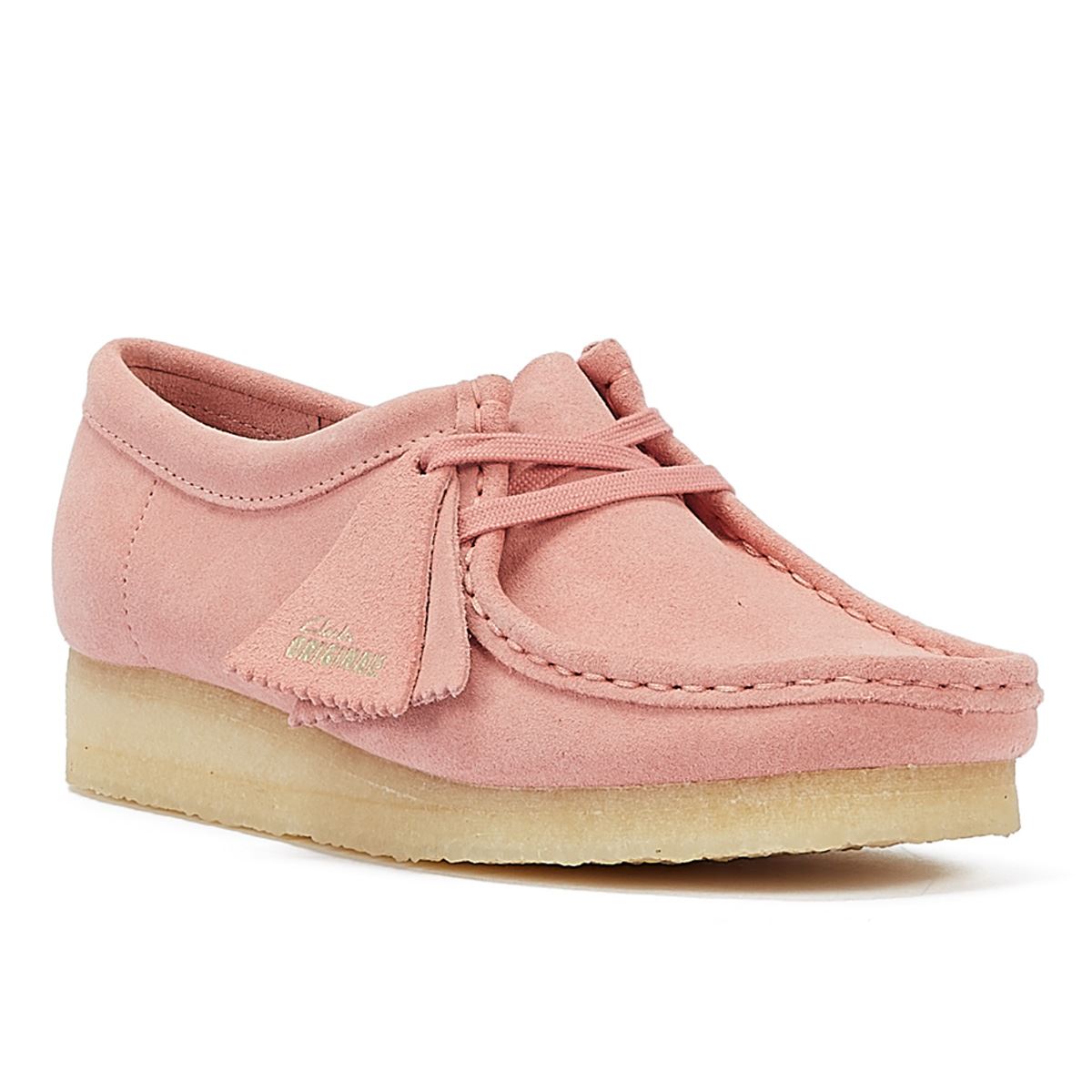Clarks Originals Wallabee Women's Blush Pink Suede Shoes