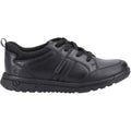 Hush Puppies Steven Senior Leather Boys's Black Lace-Up Shoes