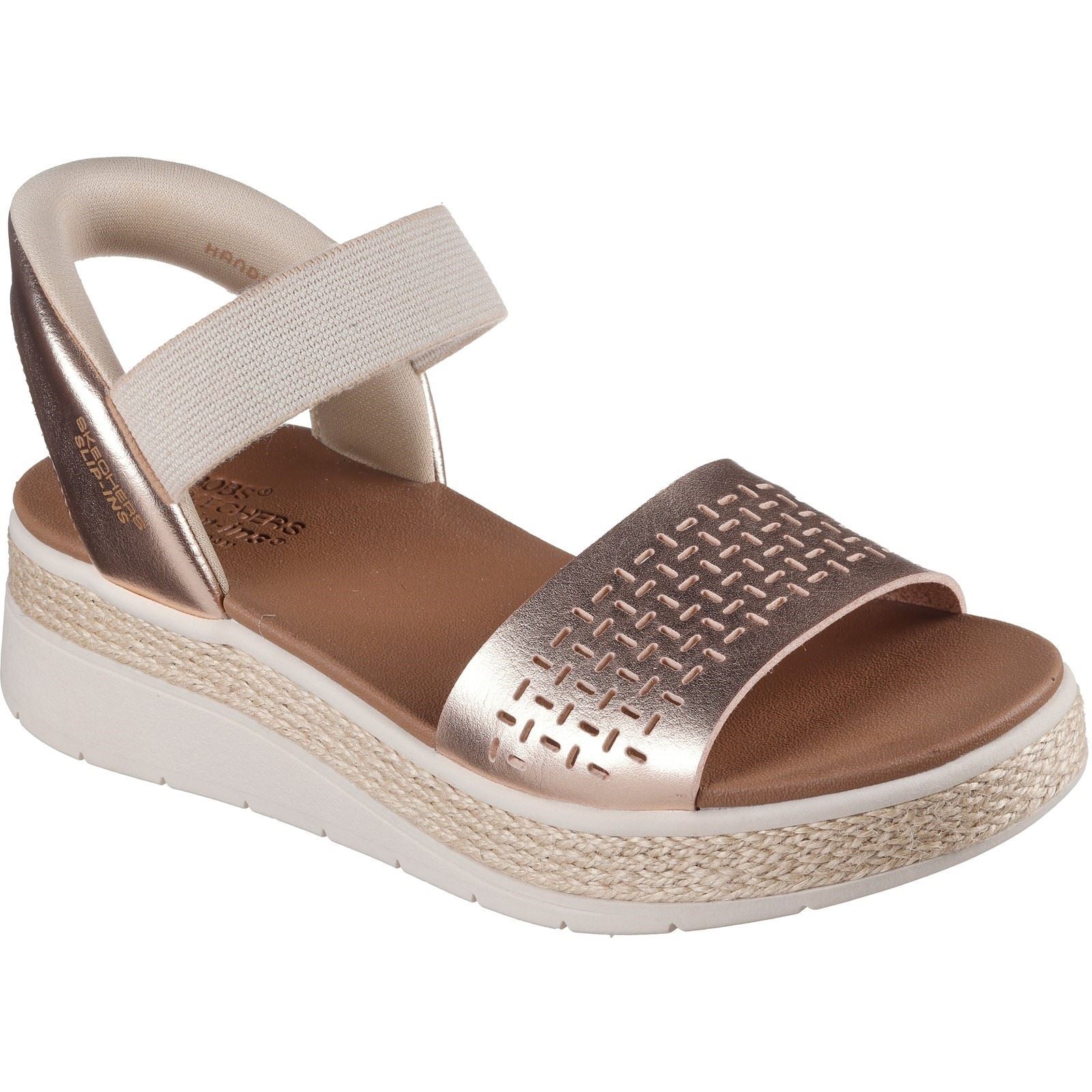 Skechers BOBS Sun Ray Women's Rose Gold Sandals