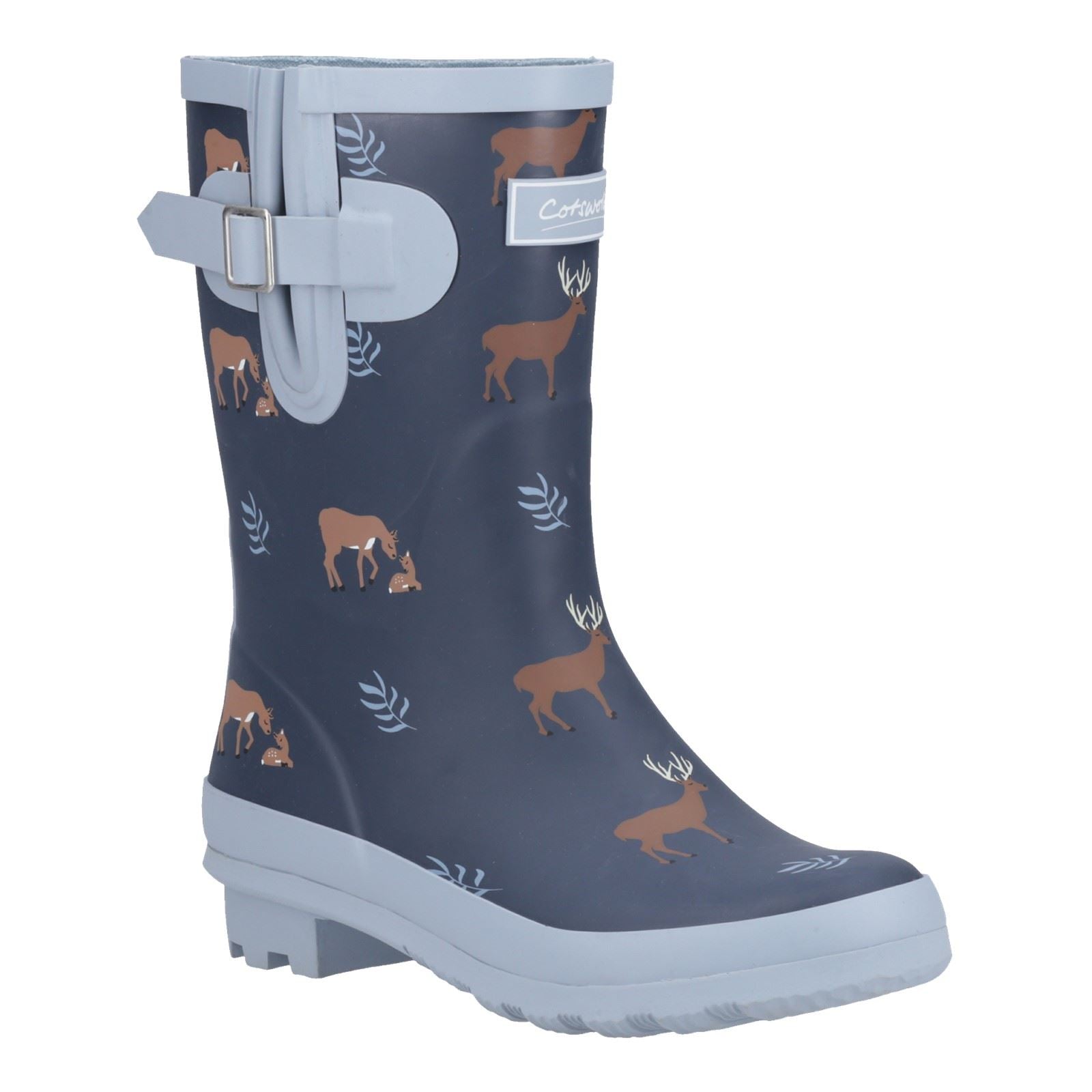 Cotswold Woodland Mid Rubber Women's Deers Wellington Boots