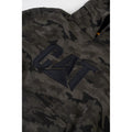 Caterpillar Trademark Cotton Men's Green Hooded Sweatshirt