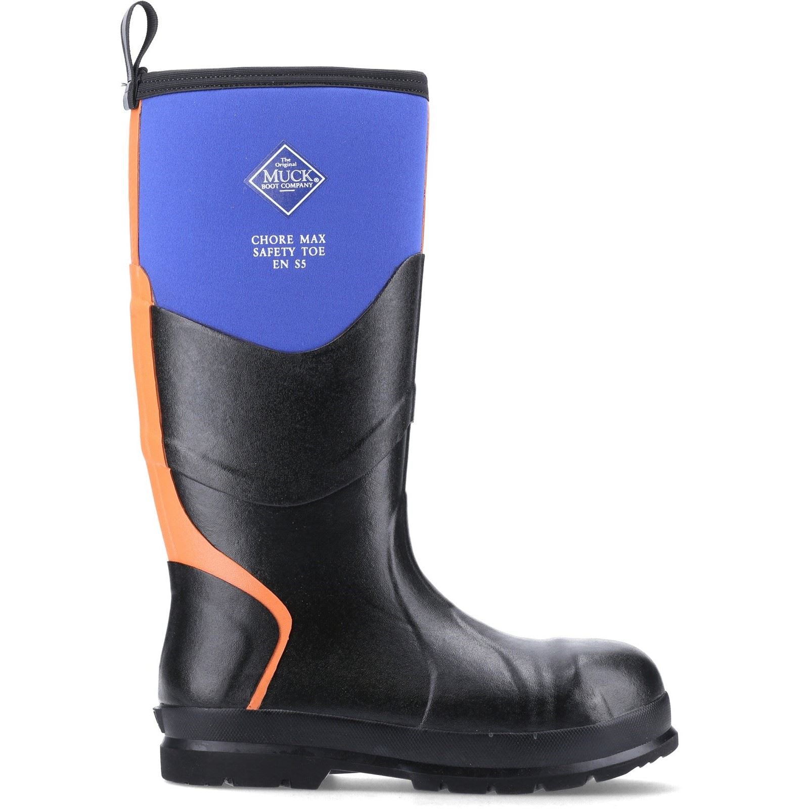 Muck Boots Chore Max S5 Rubber Blue/Orange Wellington Boots
