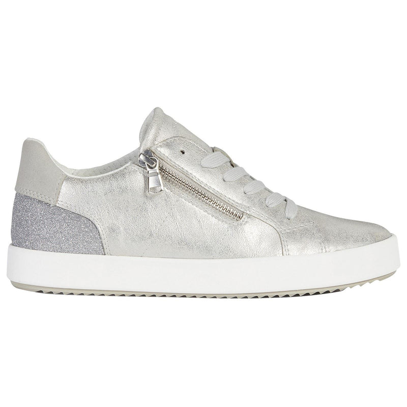 Geox D Blomiee A Synthetic Synthetic Women's Silver Sneakers