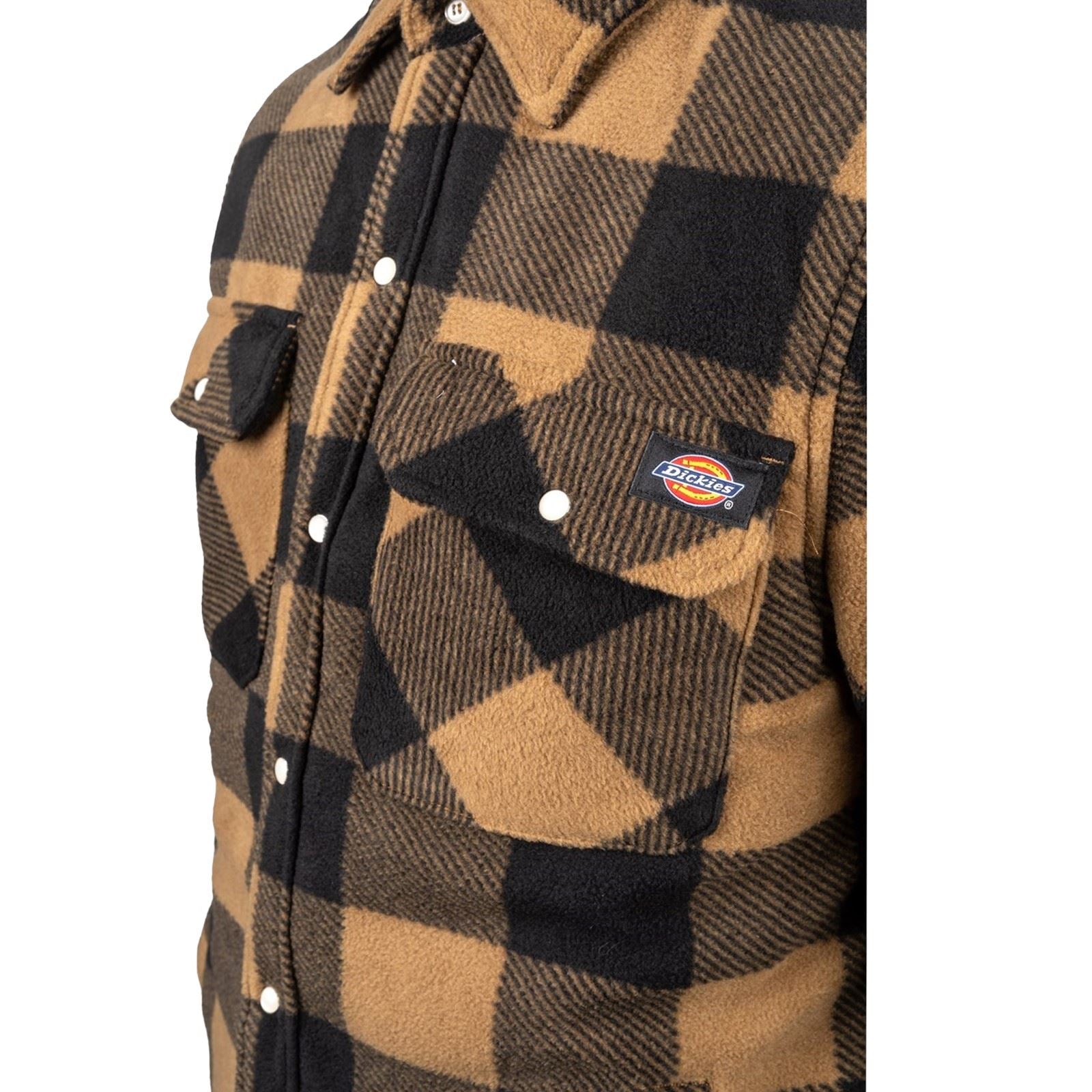 Dickies Portland Polyester Men's Khaki Casual Shirt