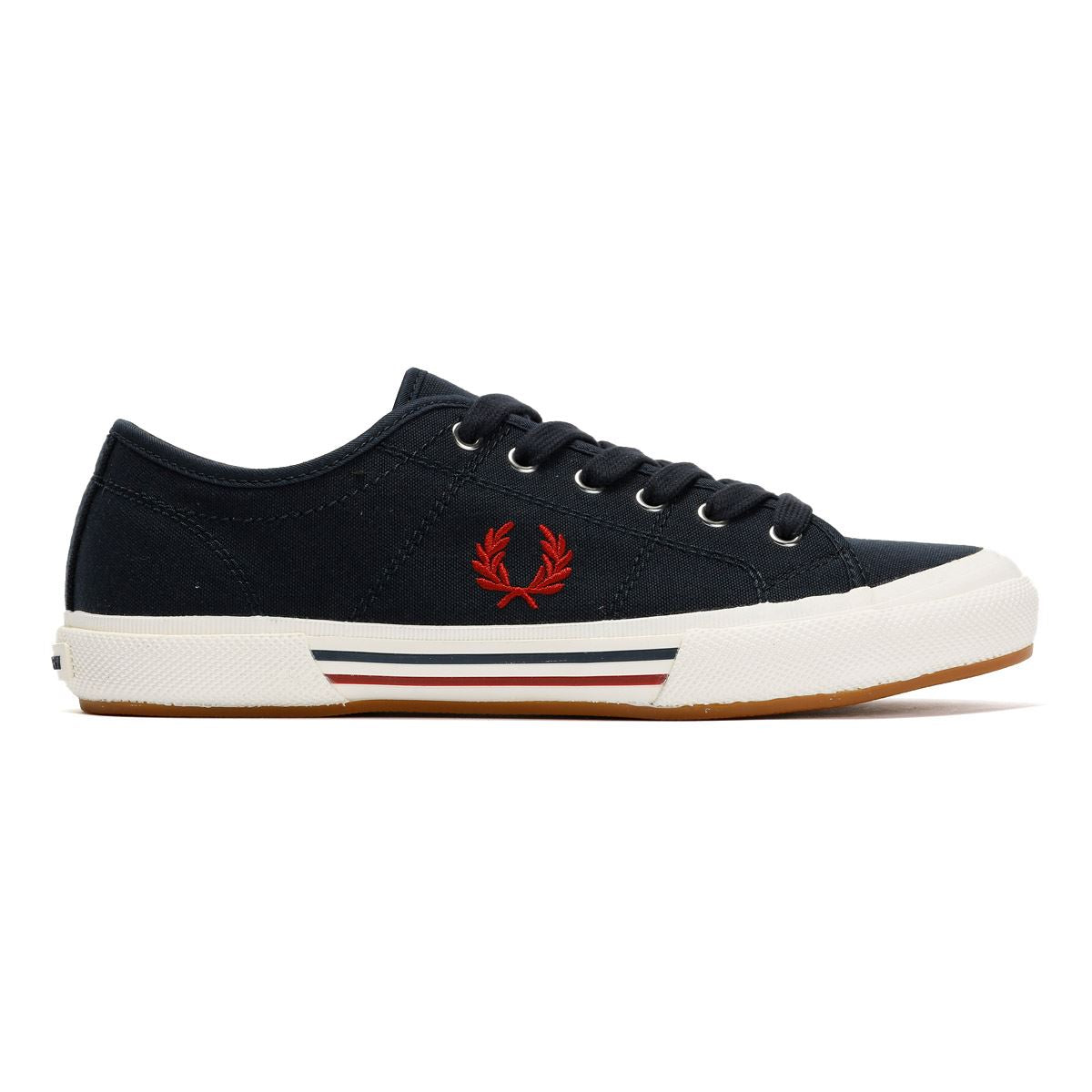 Fred Perry B708 Vintage Tennis Canvas Men's Navy/Red Sneakers