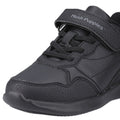 Hush Puppies Marling Bungee Lace Junior Synthetic Black Shoes
