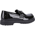 Hush Puppies Lydia Patent Senior Leather Girls's Black Loafers