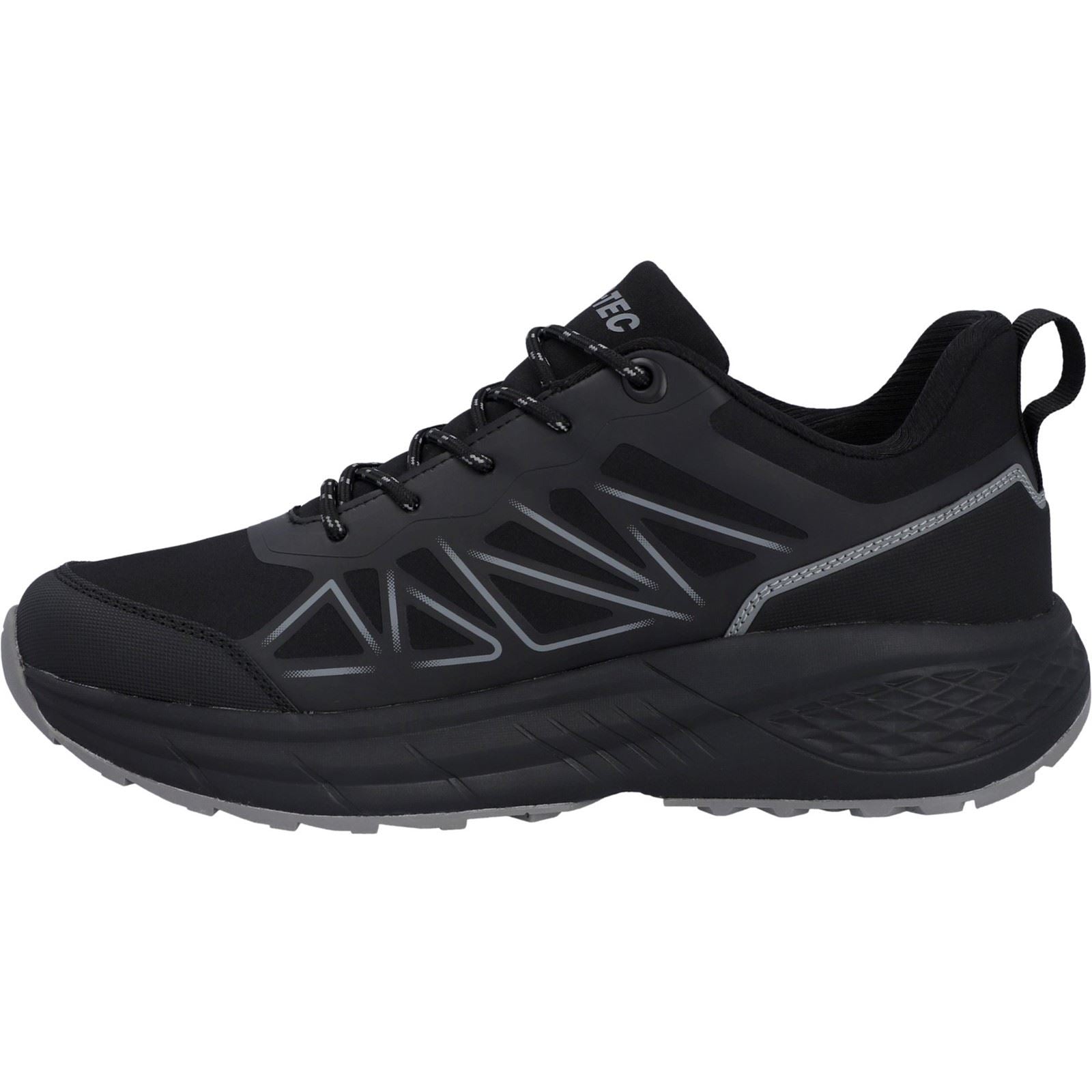 Hi-Tec Litespeed Low Polyester Men's Black/Carbon Grey Hiking Shoes