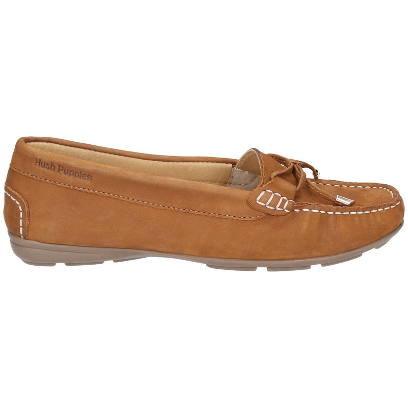 Hush Puppies Maggie Leather Women's Tan Loafers