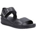 Hush Puppies Ellie Leather Women's Black/Black Sandals