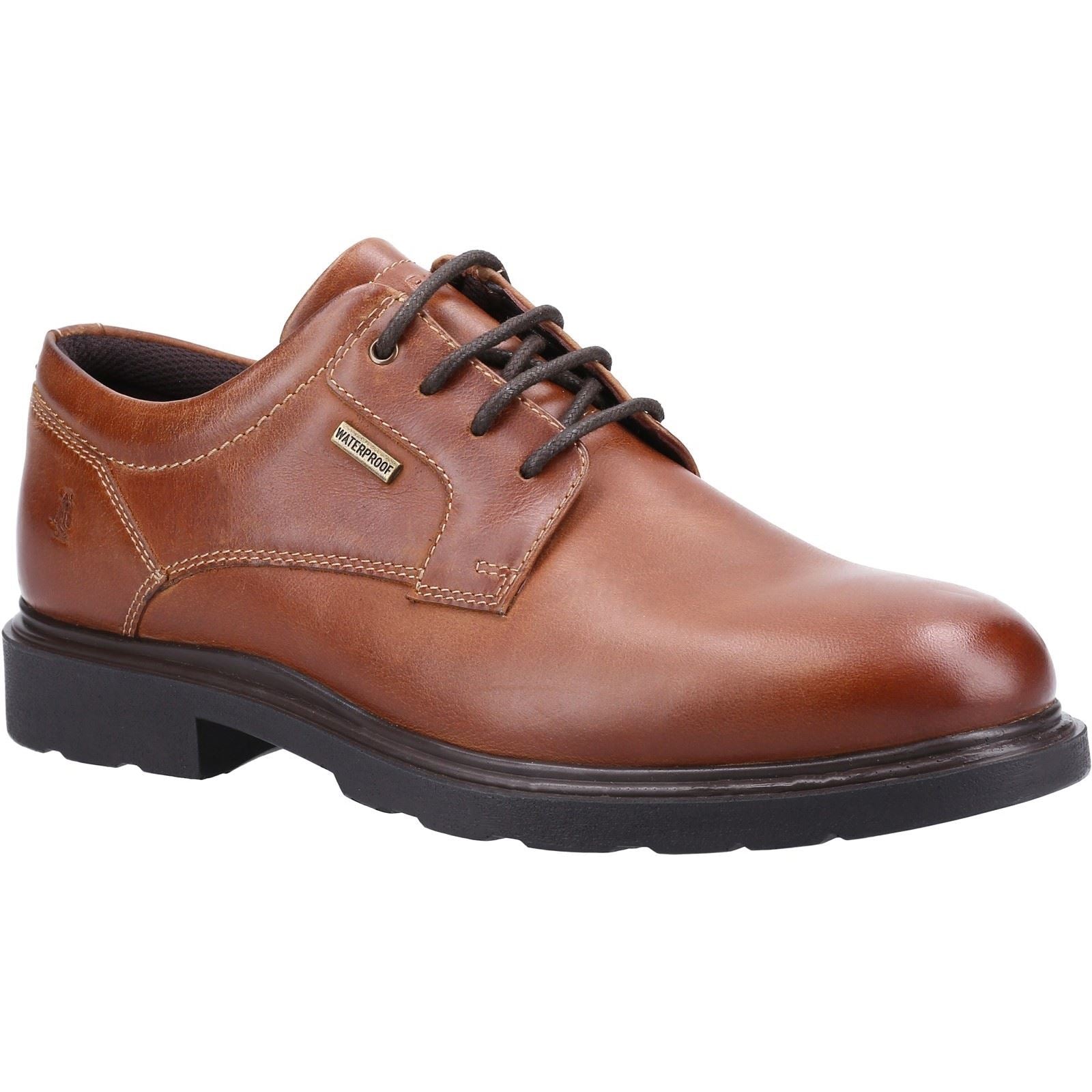 Hush Puppies Pearce Leather Men's Tan Lace-Up Shoes