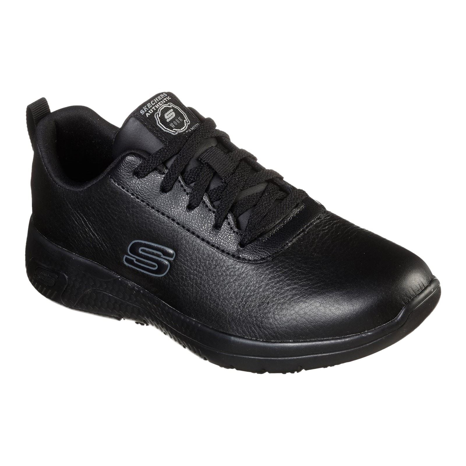 Skechers Workwear Marsing Gmina Leather Women's Black Safety Sneakers
