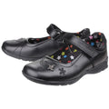 Hush Puppies Clare Senior Leather Girls's Black Shoes