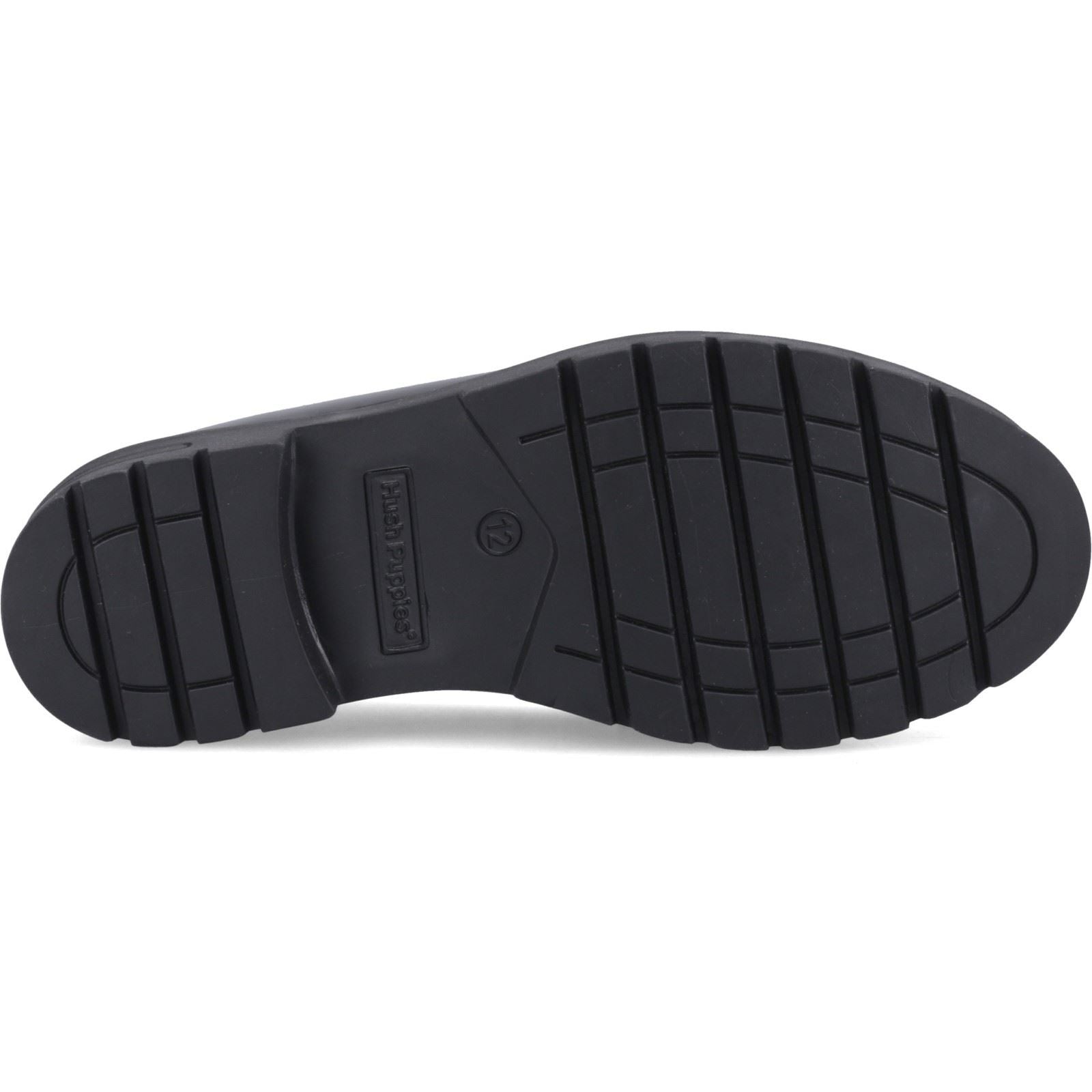 Hush Puppies Hazel Snaffle Leather Girl's Black Loafers
