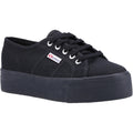 Superga 2790 Linea Up And Down 100% Cotton Women's Full Black Sneakers