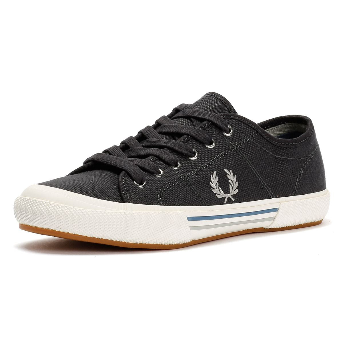 Fred Perry B708 Vintage Tennis Canvas Men's Anchor Gray Sneakers