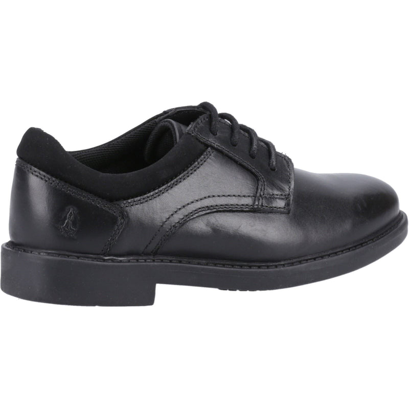 Hush Puppies Tommy Senior Leather Boys's Black Shoes