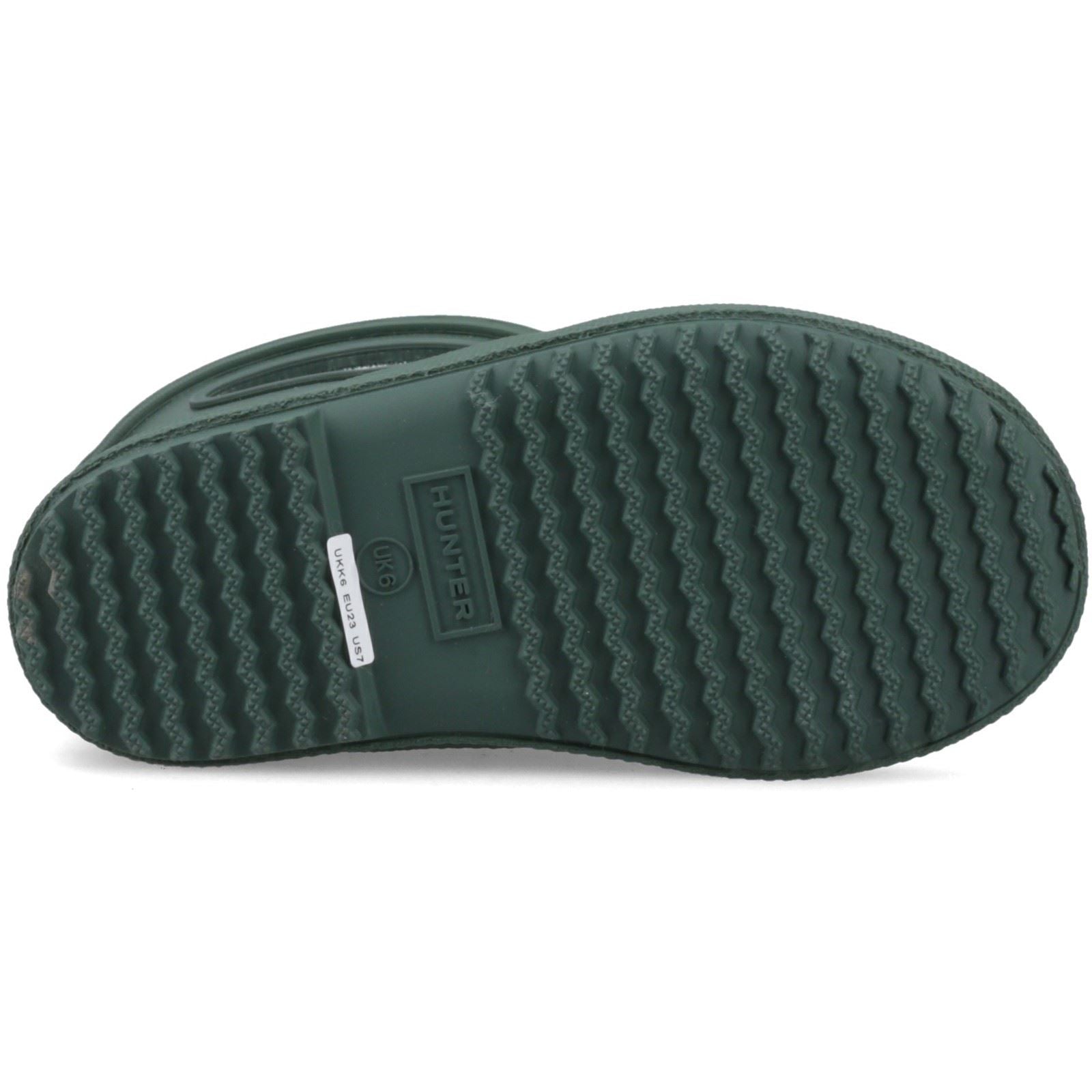 Hunter Kids 1st Pull on Rubber Kid's Hunter Green Wellington Boots