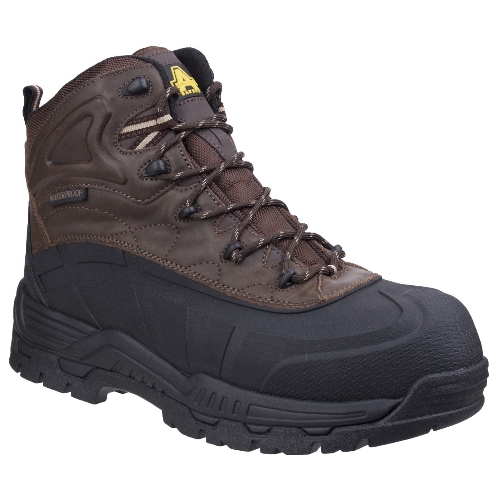 Amblers Safety FS430 Orca Rubber/Leather Brown Safety Boots