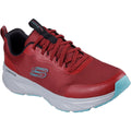 Skechers Edgeride Rekze Textile Men's Burgundy/Grey Sneakers
