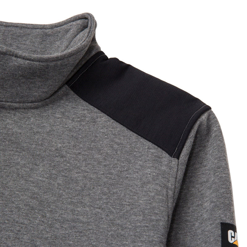 Caterpillar Essential 1/4 Zip Polyester Men's Grey Sweatshirt