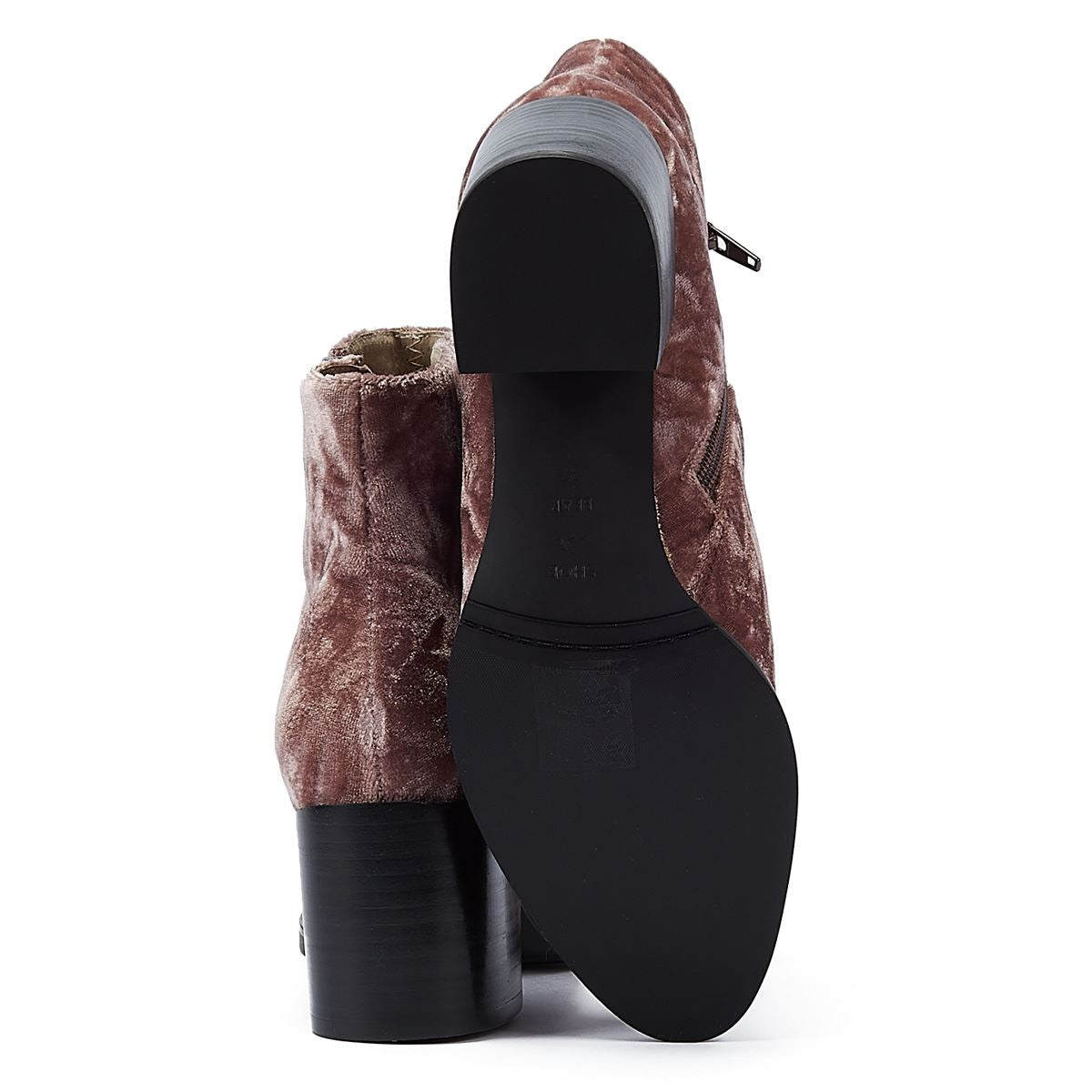 Shoe The Bear Ceci Velvet Deep Blush Women's Brown Boots