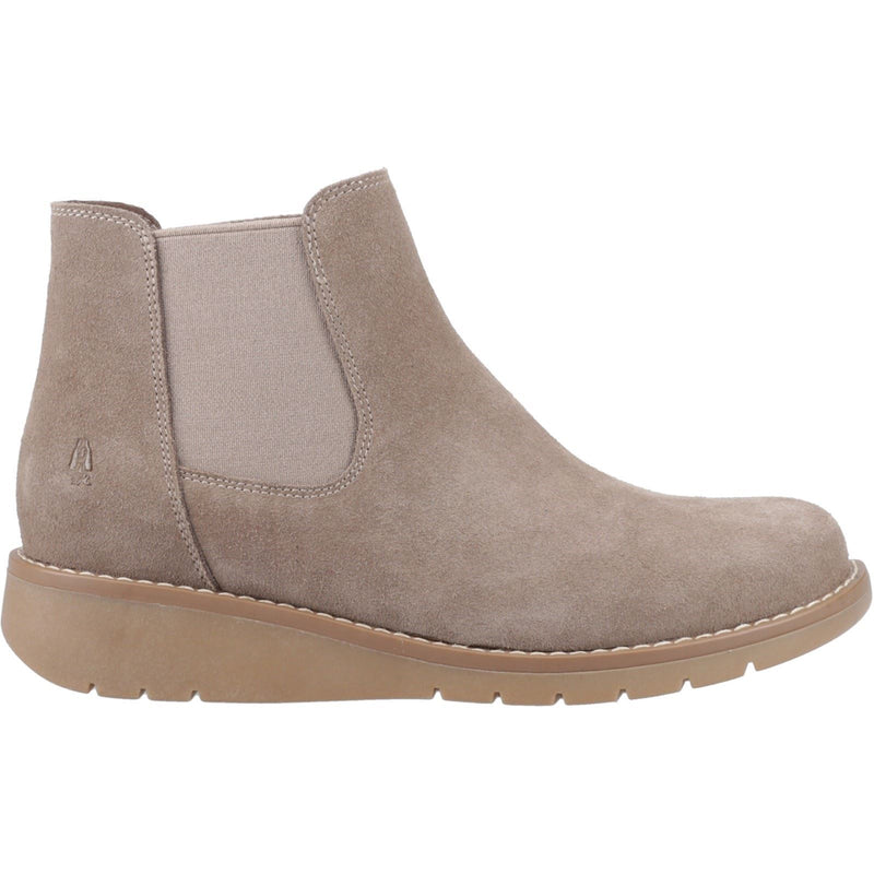 Hush Puppies Leonie Suede Women's Taupe Flat Chelsea Boots