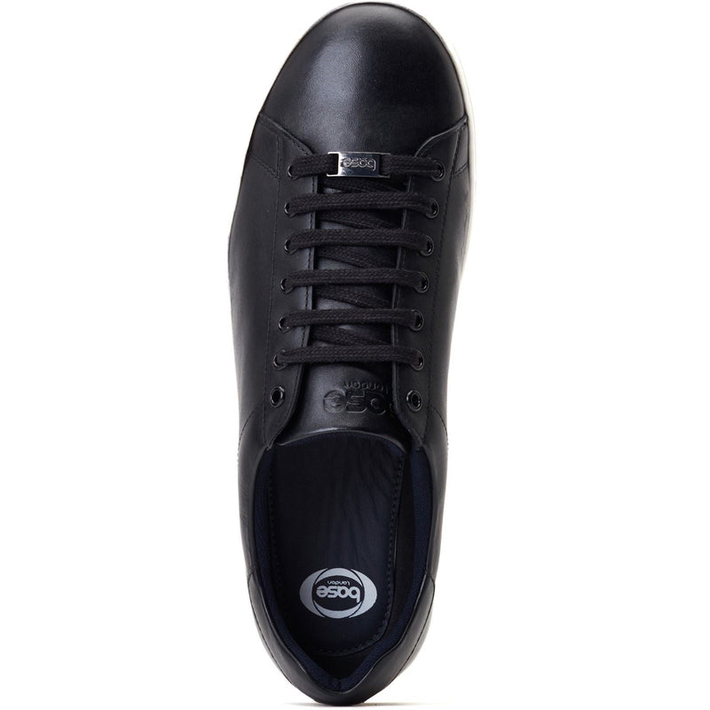 Base London Tucker Leather Men's Black Sneakers