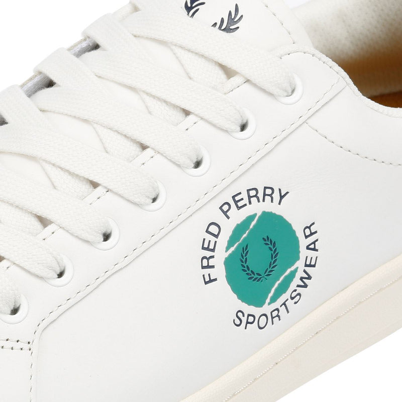 Fred Perry Tennis Cupsole Leather Men's White/Green Sneakers