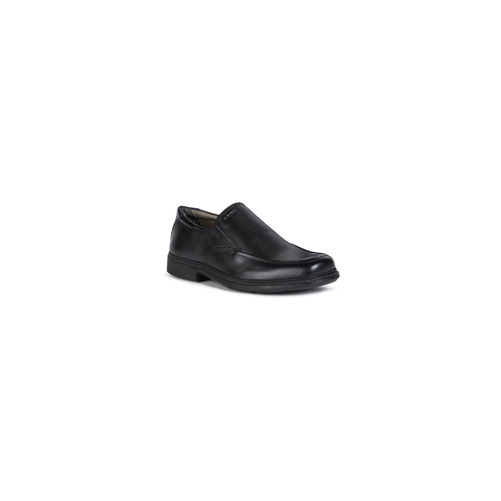 Geox Jr Federico Leather Boy's Black Loafers