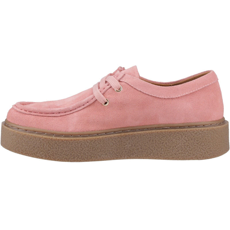 Hush Puppies Bridie Suede Leather Women's Pink Moccasins Shoes