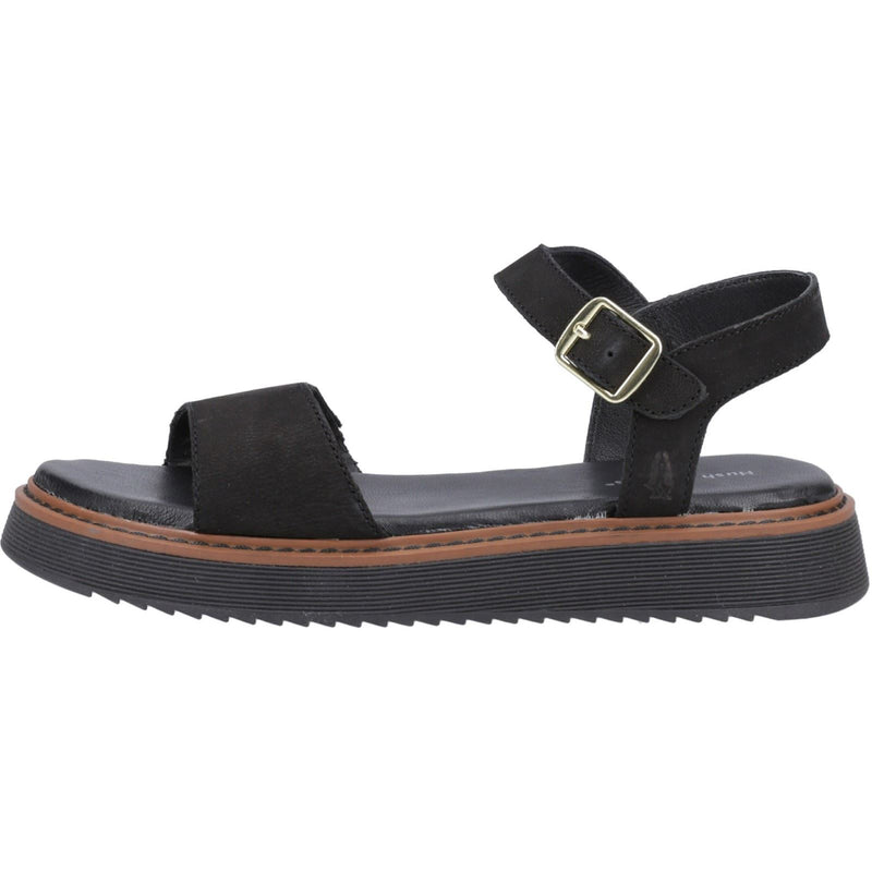 Hush Puppies Cassie Nubuck Women's Black Sandals