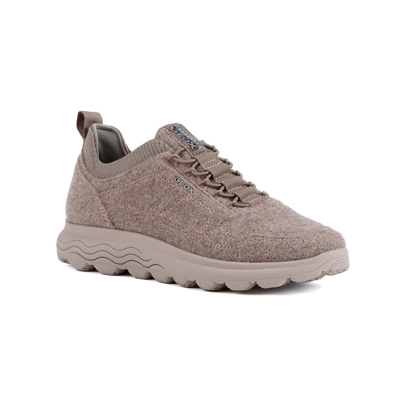 Geox D Spherica A Wool Blend Women's Dark Rose Sneakers