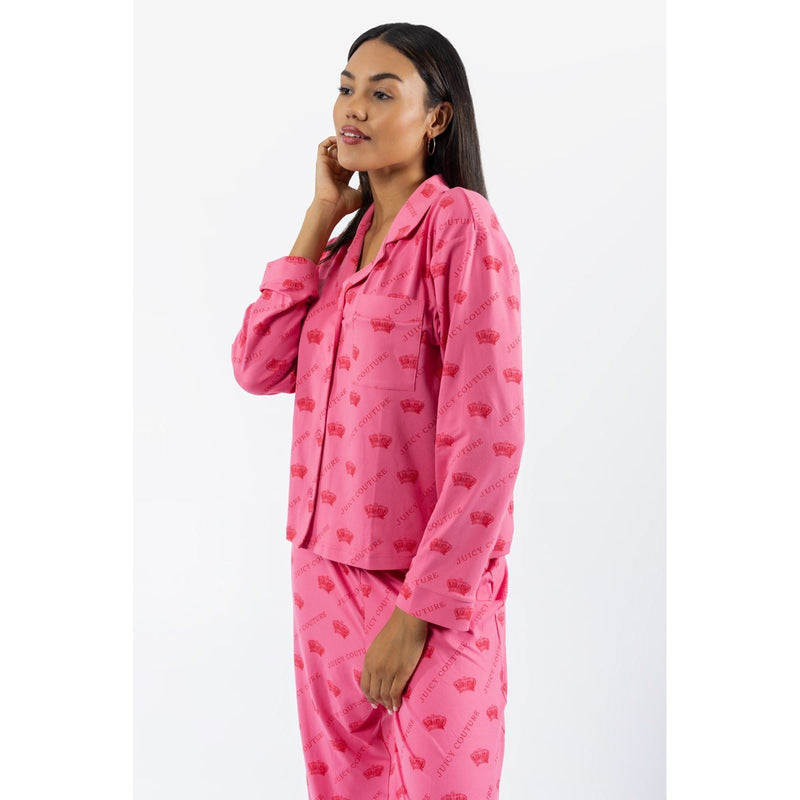 Juicy Couture Estelle & Nolan Polyester Women's Pink Loungewear Set